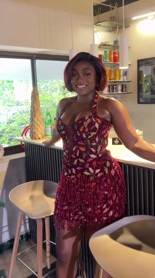 Beaded party dress